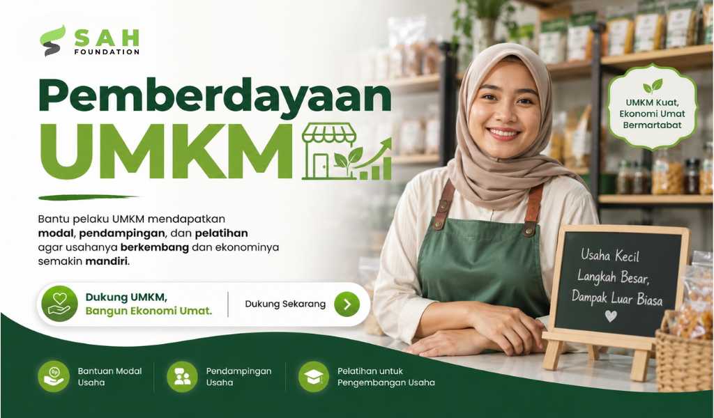 Bantu UMKM Bangkit, Wujudkan Kemandirian Ekonomi Umat!